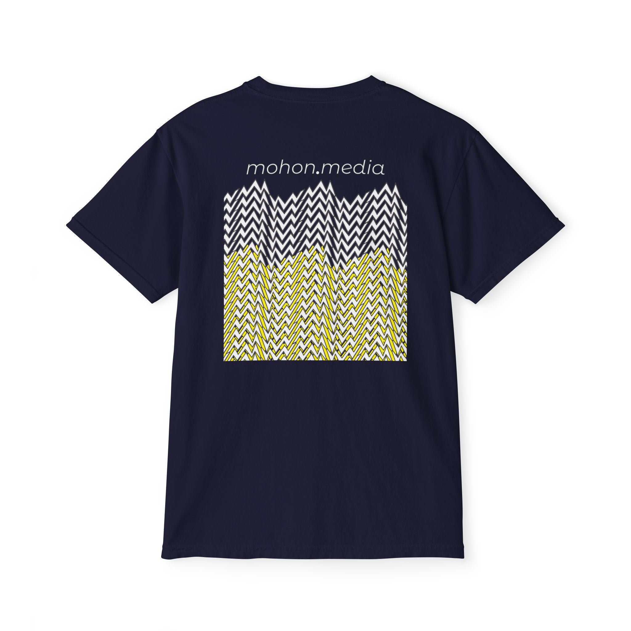 Graphic Pocket T-Shirt — Mohon Media Chevron Back Print