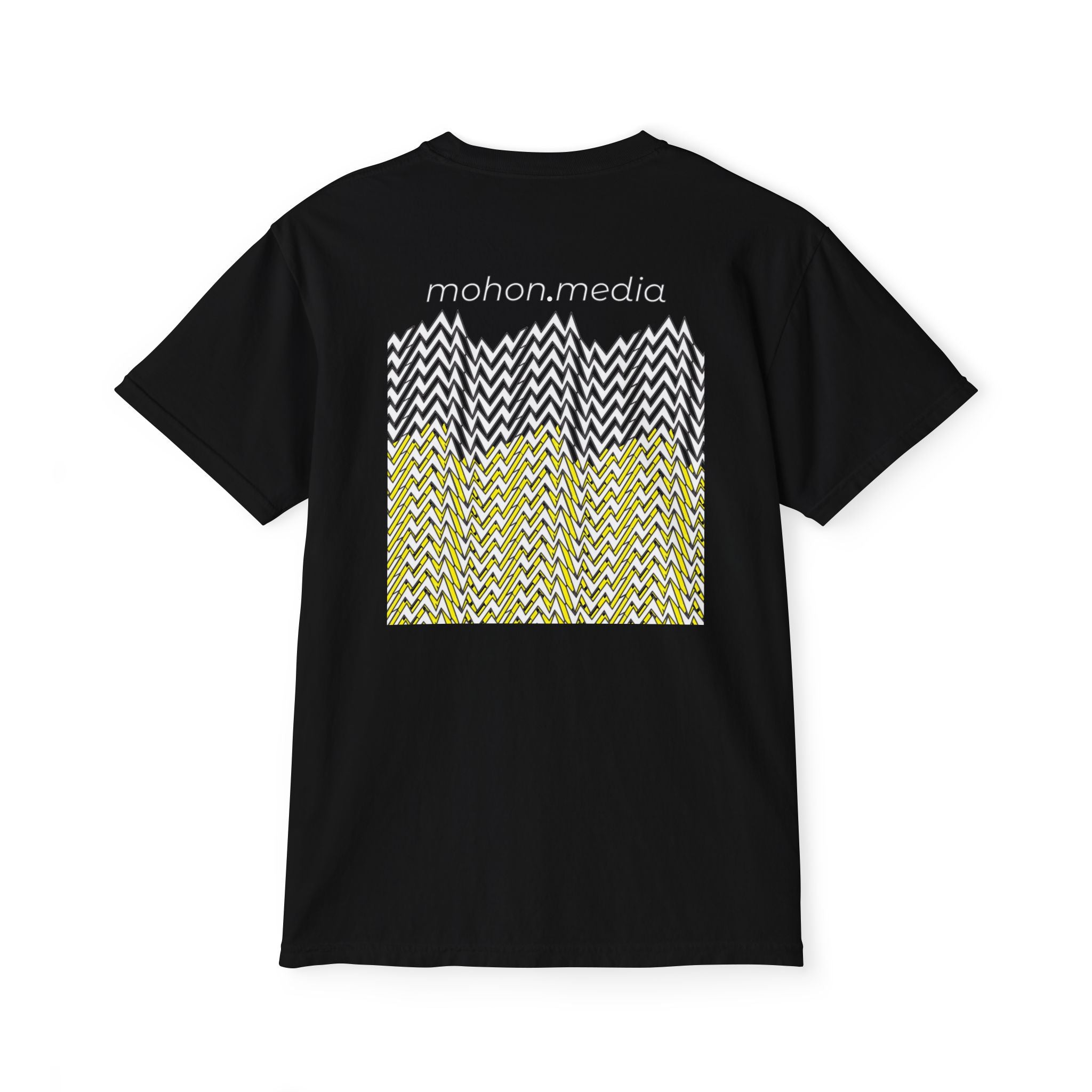 Graphic Pocket T-Shirt — Mohon Media Chevron Back Print