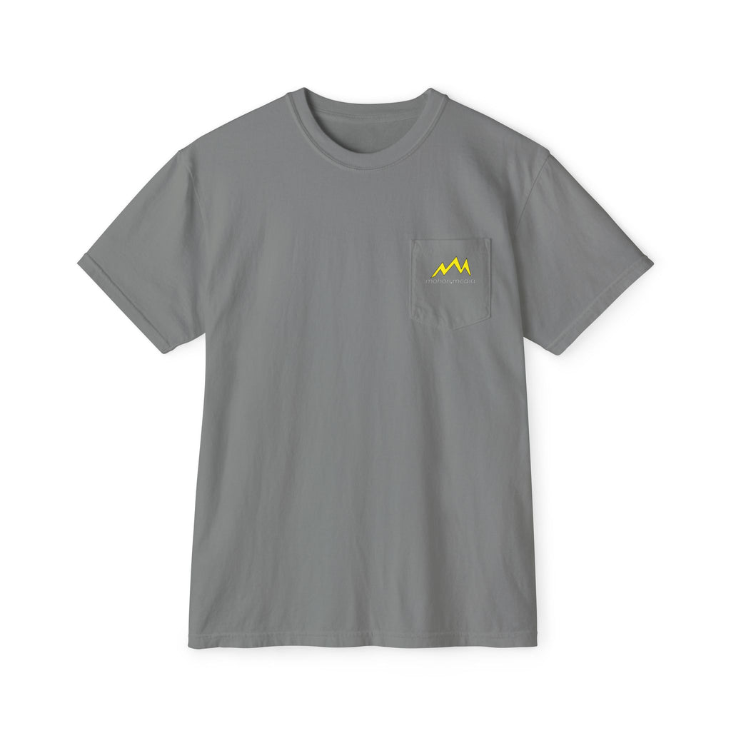 Graphic Pocket T-Shirt — Mohon Media Chevron Back Print