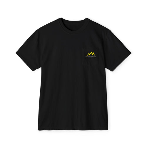 Graphic Pocket T-Shirt — Mohon Media Chevron Back Print