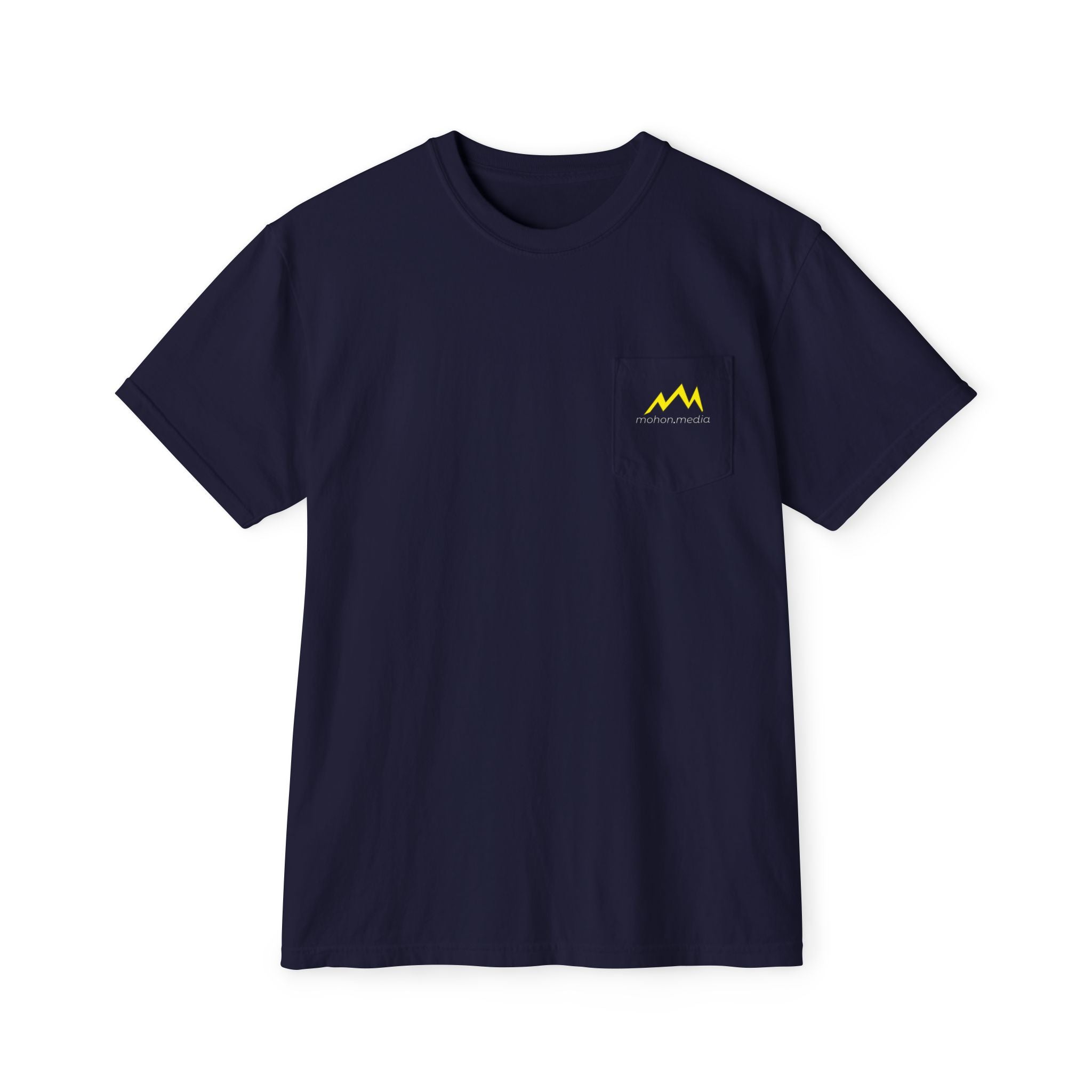 Graphic Pocket T-Shirt — Mohon Media Chevron Back Print