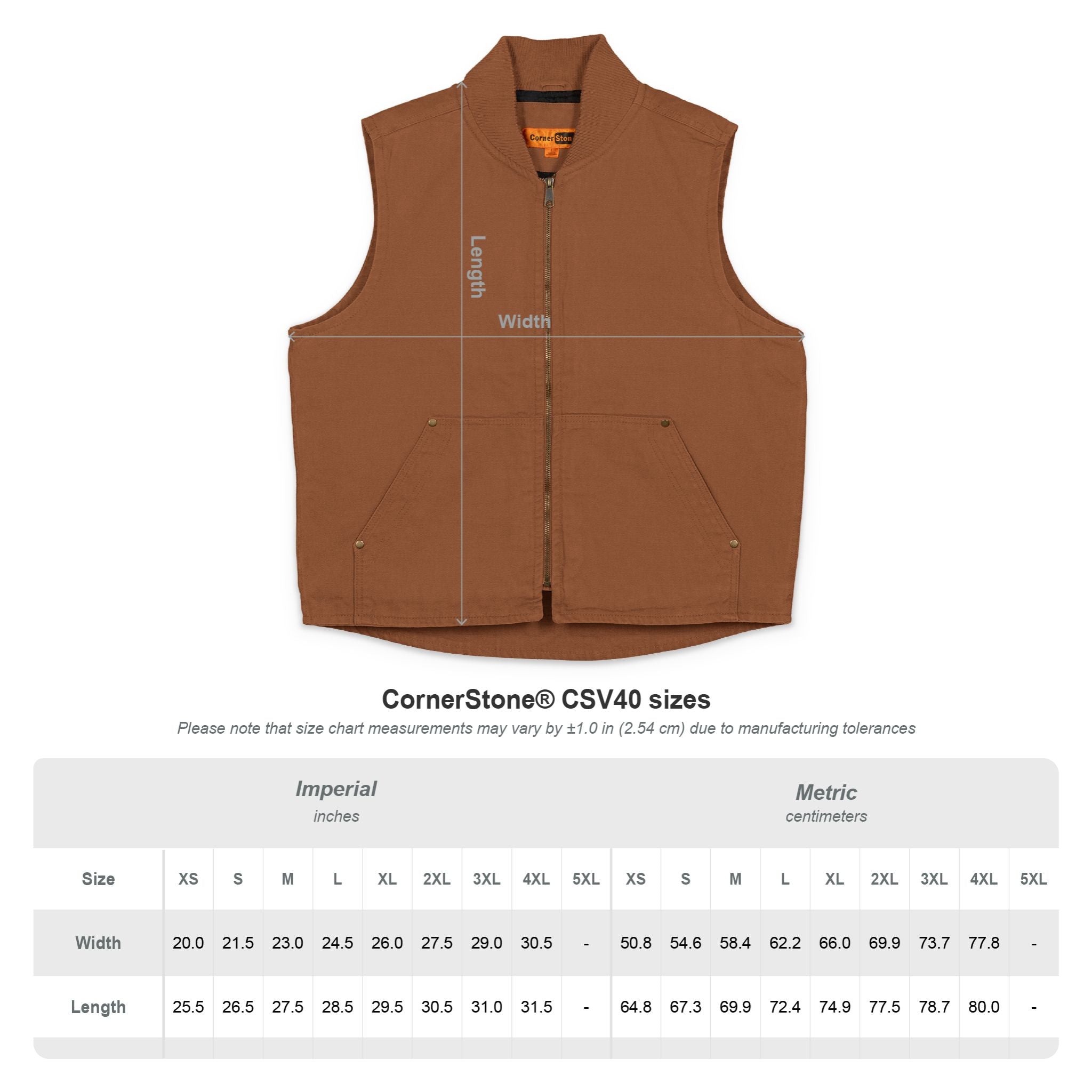 MohonDuck Cloth Work Vest (Embroidered)