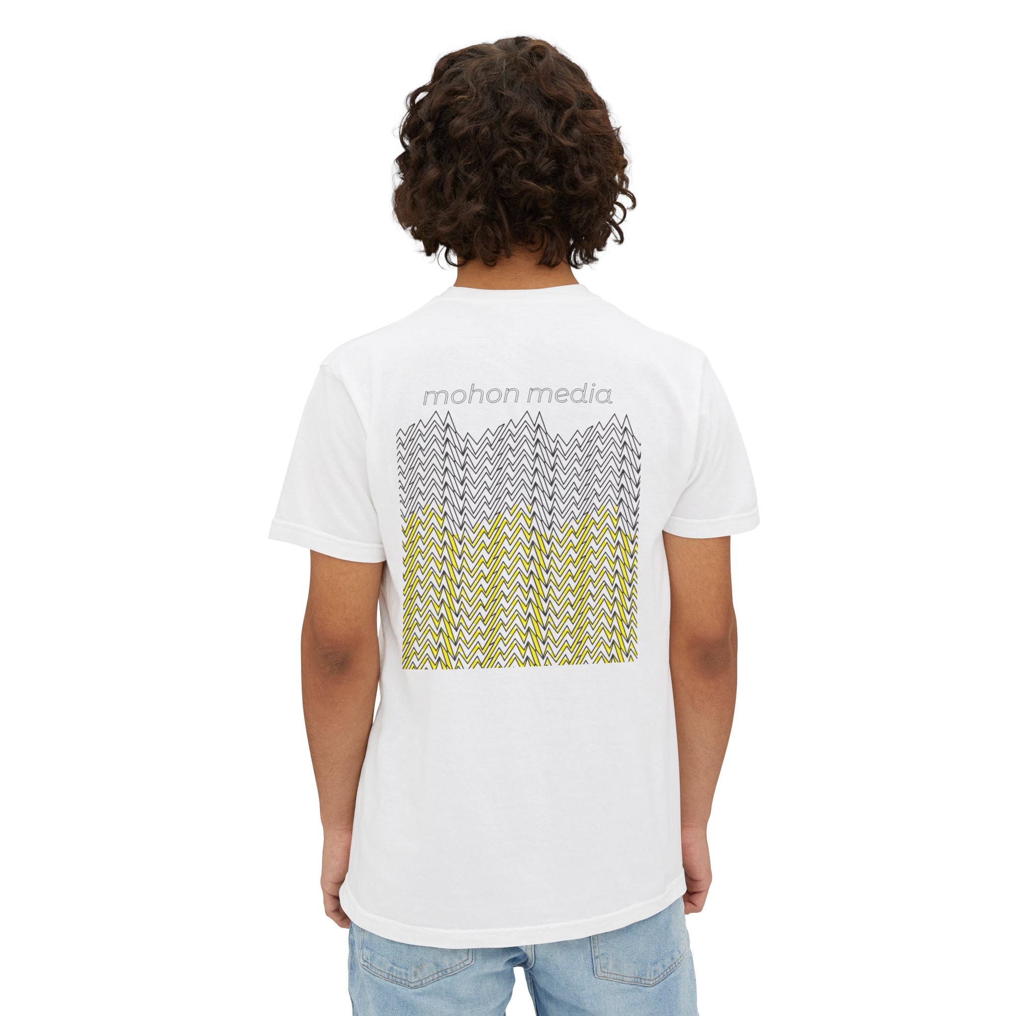 Graphic Pocket T-Shirt — Mohon Media Chevron Back Print